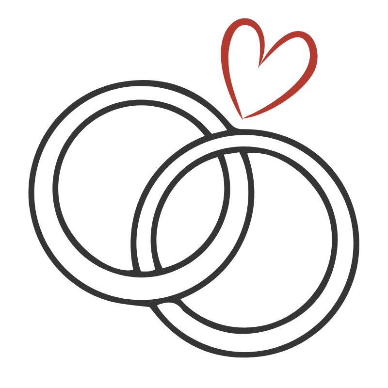 Icon of wedding rings